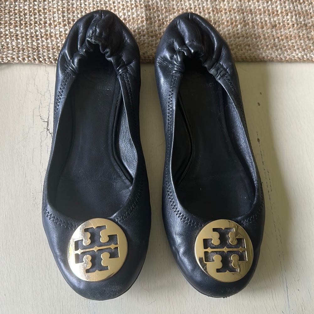 Black Tory Burch Reva flats